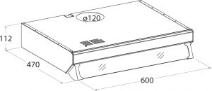 Вытяжка PYRAMIDA F 2060 blanca (white)