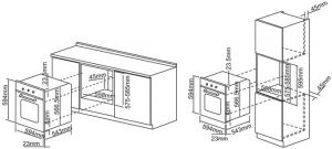 Духовка PYRAMIDA F 84 EIX-P WHITE