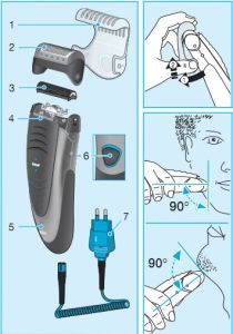 Бритва мужская BRAUN 190-1 (9713)