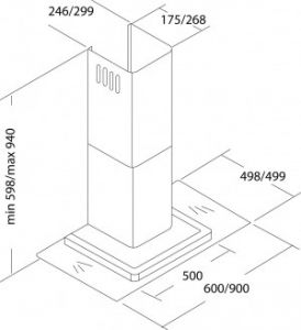 Вытяжка PYRAMIDA HEE 61 (900mm)