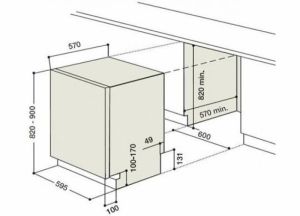 Посудомоечная машина HOTPOINT ARISTON LFT 3204 HX/HA