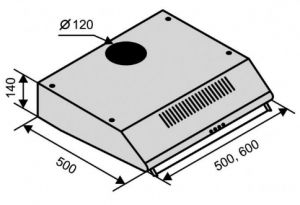 Вытяжка VENTOLUX PARMA 60 BR