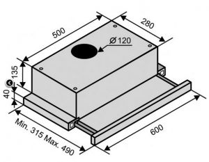 Вытяжка VENTOLUX GARDA 60 AN/WOOD C (620) T