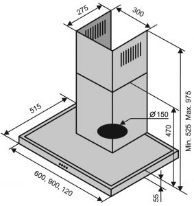 Вытяжка VENTOLUX ITALIA 120