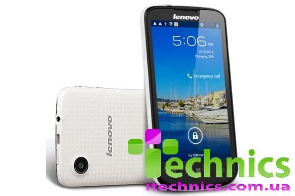 Смартфон Lenovo A800 Black-White (12мес)